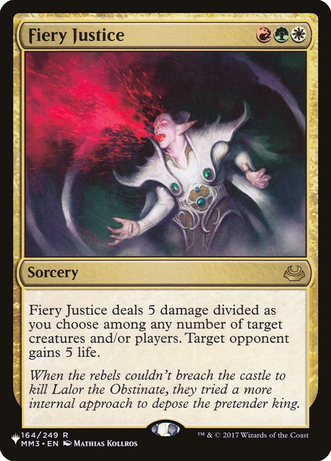 Fiery Justice (The List #MM3-164)
