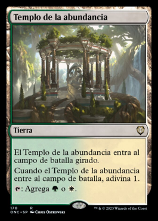 Temple of Plenty (Phyrexia: All Will Be One Commander #170)