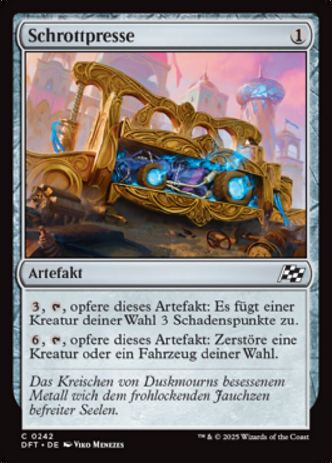 Schrottpresse