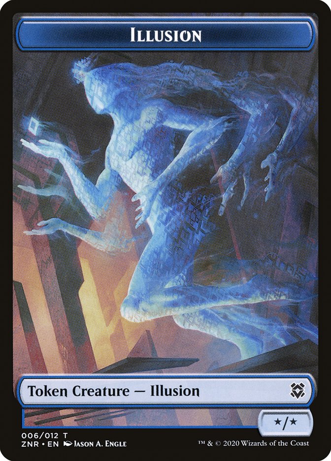 2/2 Blue Illusion Creature Token