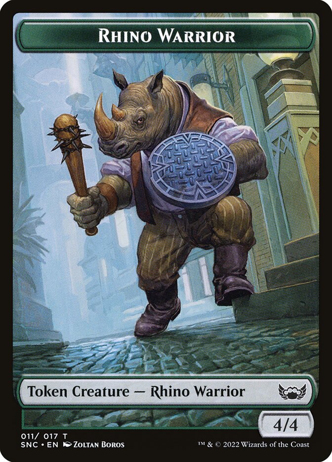Rhino Warrior (Streets of New Capenna Tokens #11)