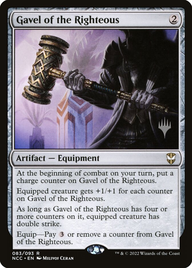 Gavel of the Righteous (New Capenna Commander Promos #83p)