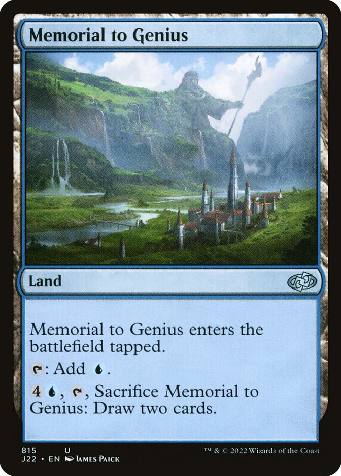 Memorial to Genius (Jumpstart 2022 #815)
