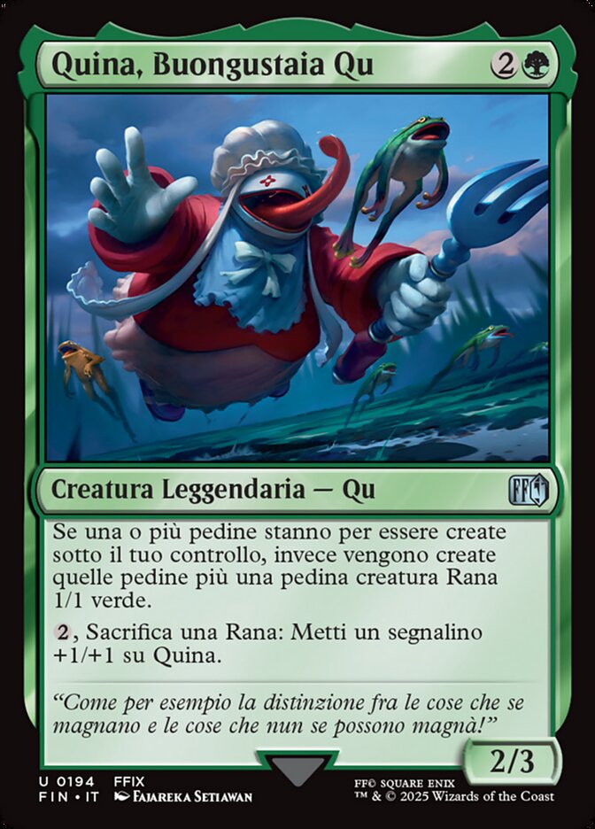 Quina, Buongustaia Qu