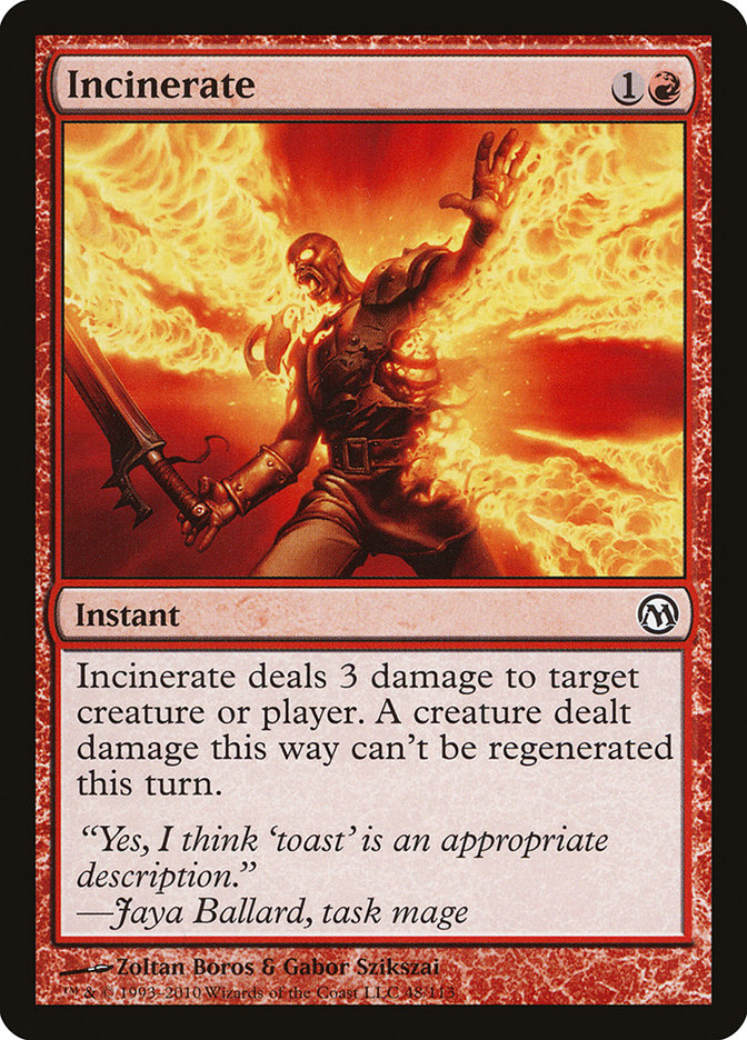 Incinerate (Duels of the Planeswalkers #48)