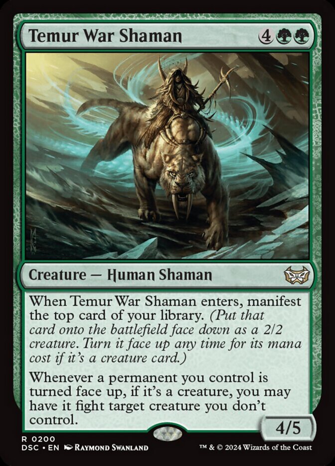 Temur War Shaman (Duskmourn: House of Horror Commander #200)