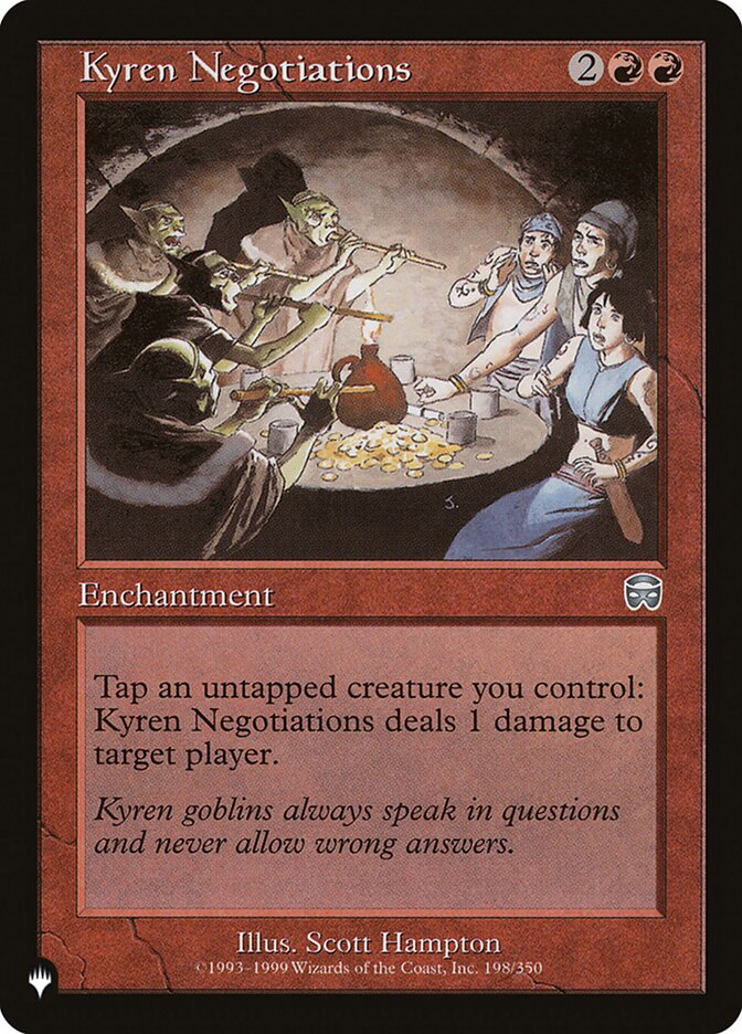 Kyren Negotiations (The List #MMQ-198)