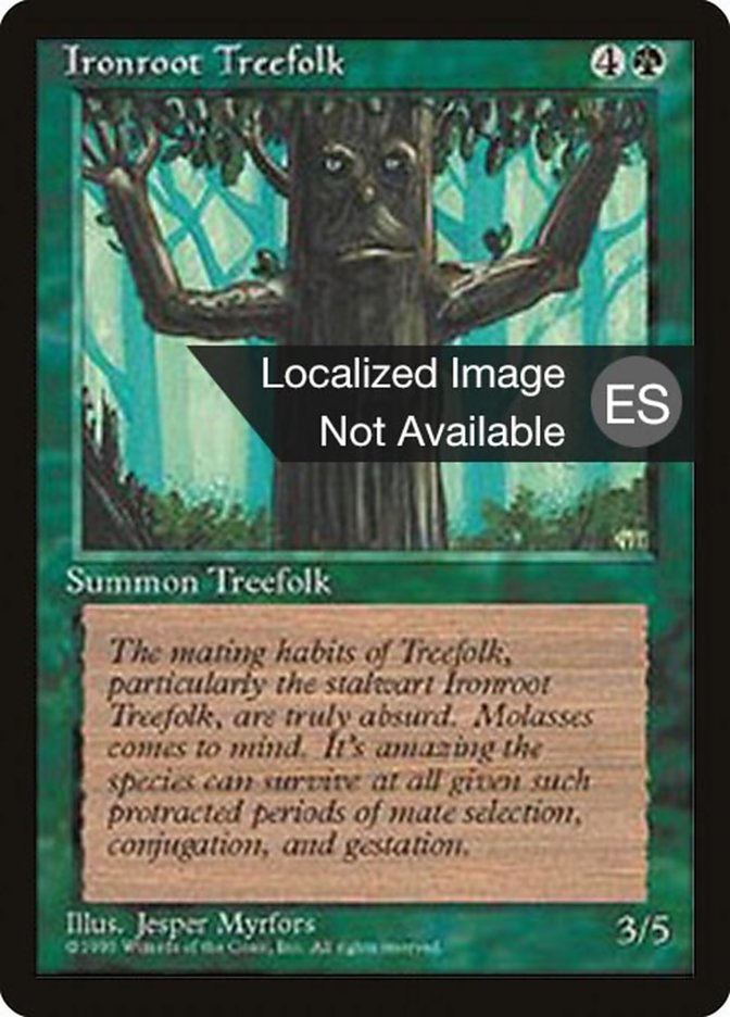 Ironroot Treefolk (Fourth Edition Foreign Black Border #253)
