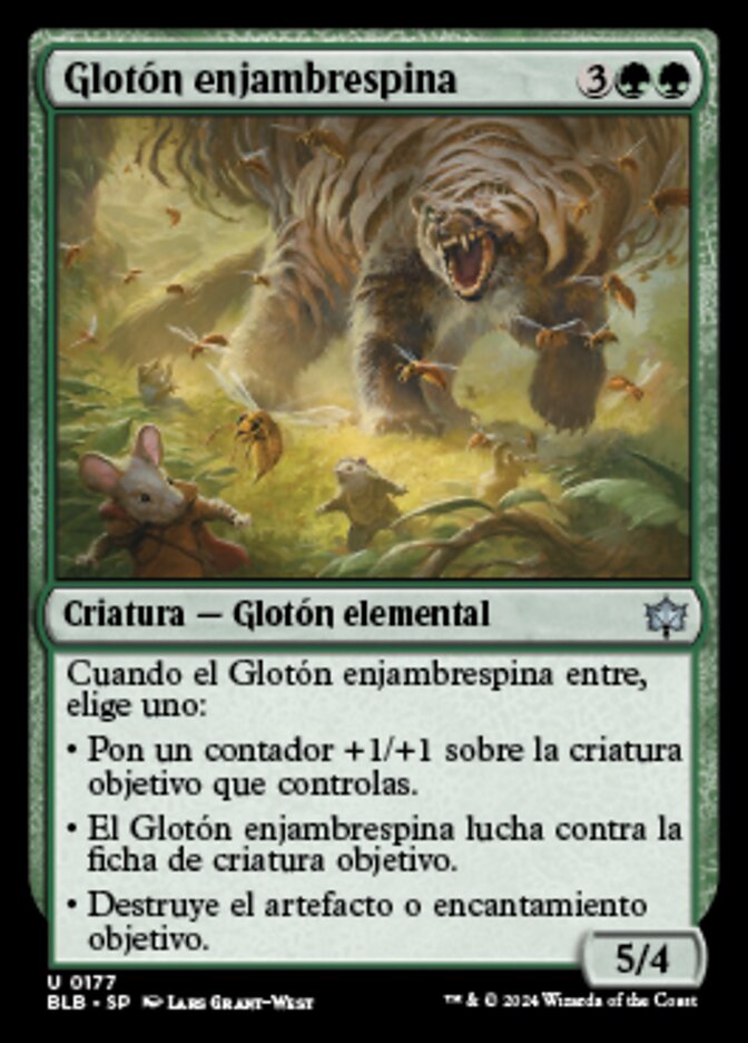 Glotón enjambrespina