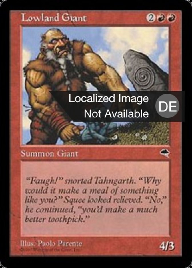 Lowland Giant (Tempest #187)