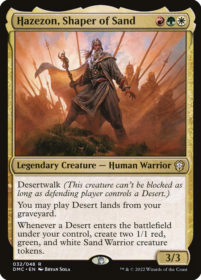 Hazezon, Shaper of Sand (Dominaria United Commander #32)