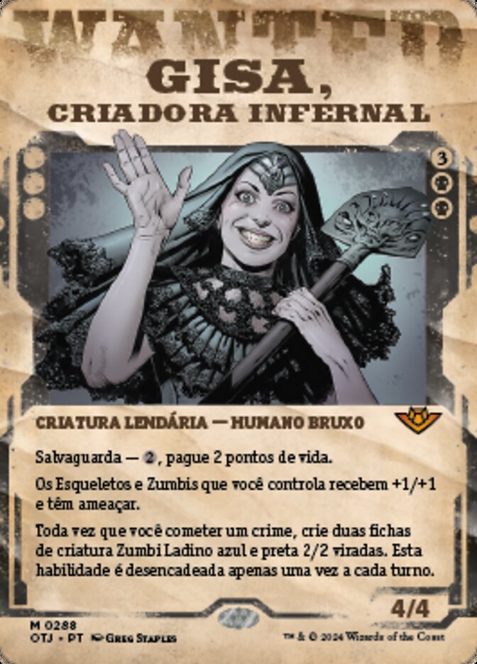 Gisa, Criadora Infernal