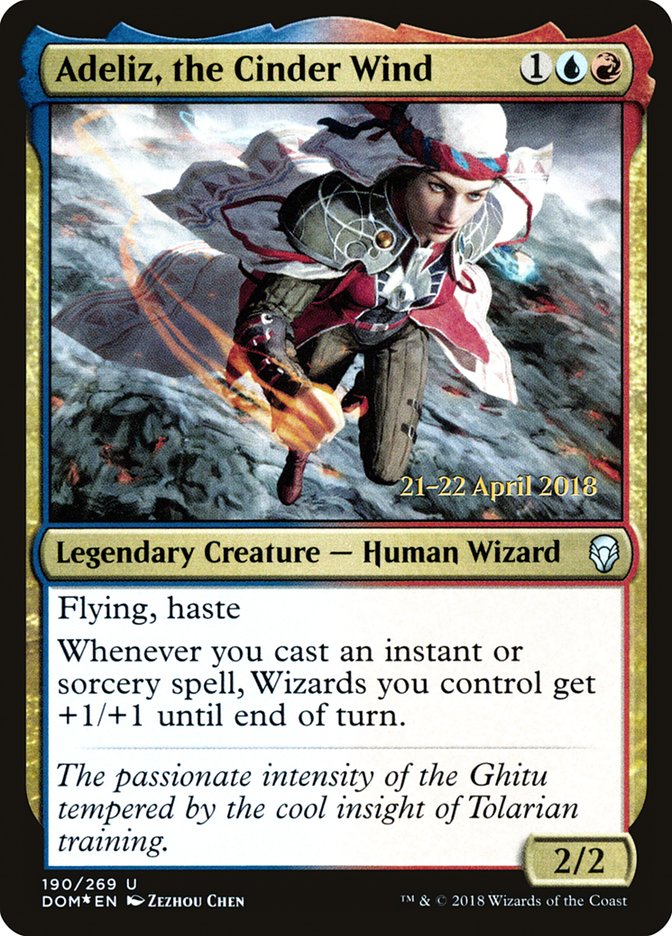 Adeliz, the Cinder Wind (Dominaria Promos #190s)