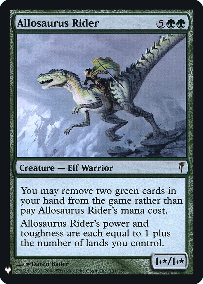 Allosaurus Rider (The List #CSP-101)