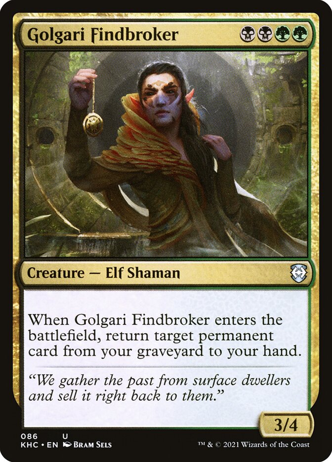 Golgari Findbroker (Kaldheim Commander #86)