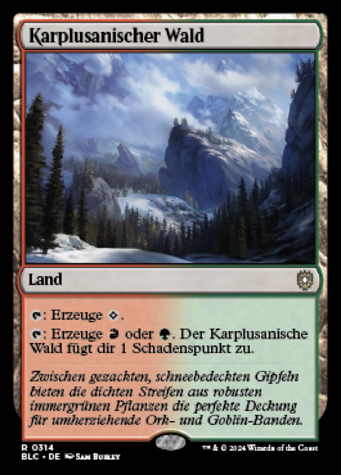 Karplusan Forest (Bloomburrow Commander #314)