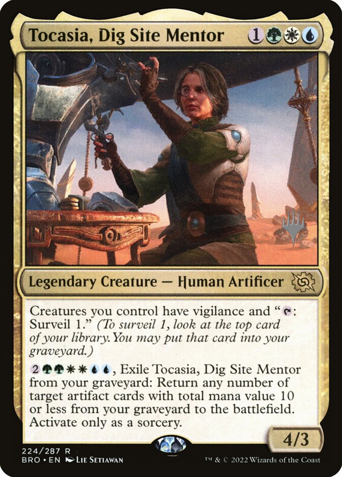Tocasia, Dig Site Mentor (The Brothers' War Promos #224p)