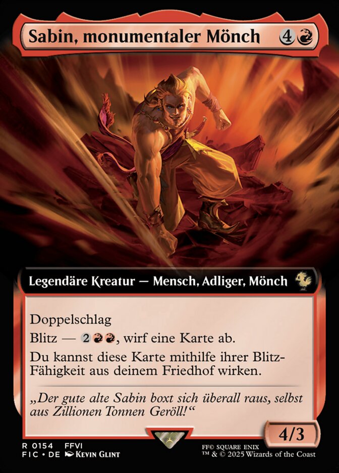 Sabin, monumentaler Mönch