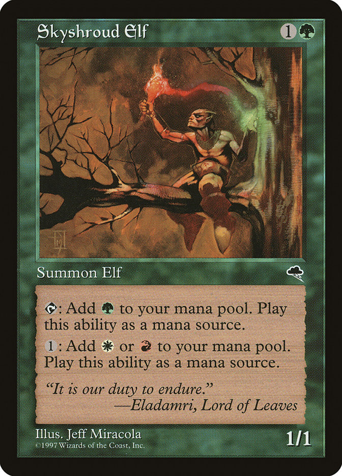 Skyshroud Elf (Tempest #255)