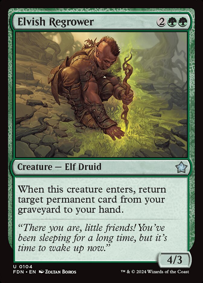 Elvish Regrower (Foundations #104)