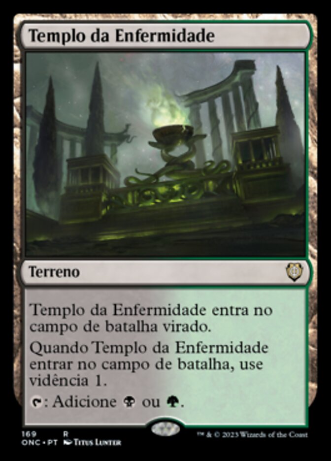 Temple of Malady (Phyrexia: All Will Be One Commander #169)