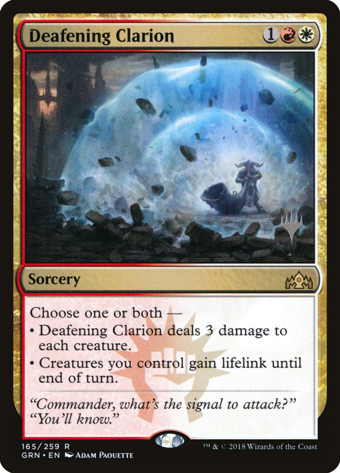 Deafening Clarion (Guilds of Ravnica Promos #165p)