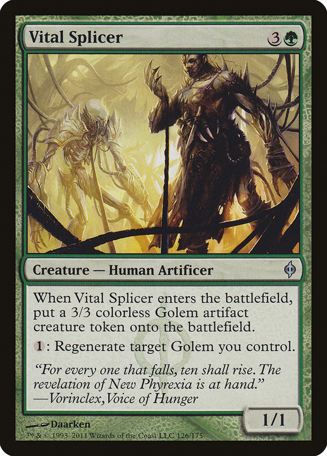 Vital Splicer (New Phyrexia #126)