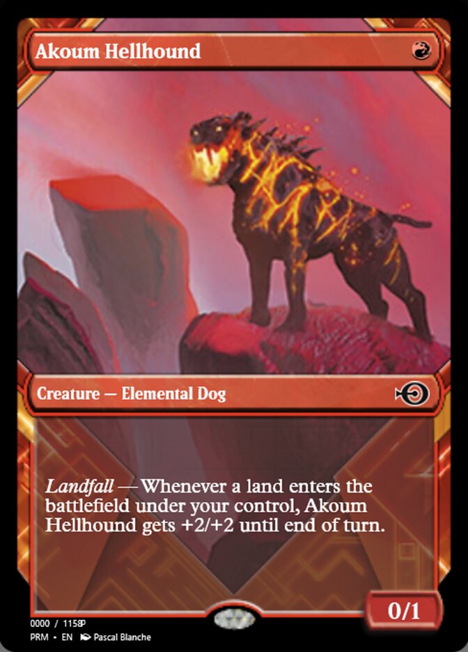 Akoum Hellhound (Magic Online Promos #83690)