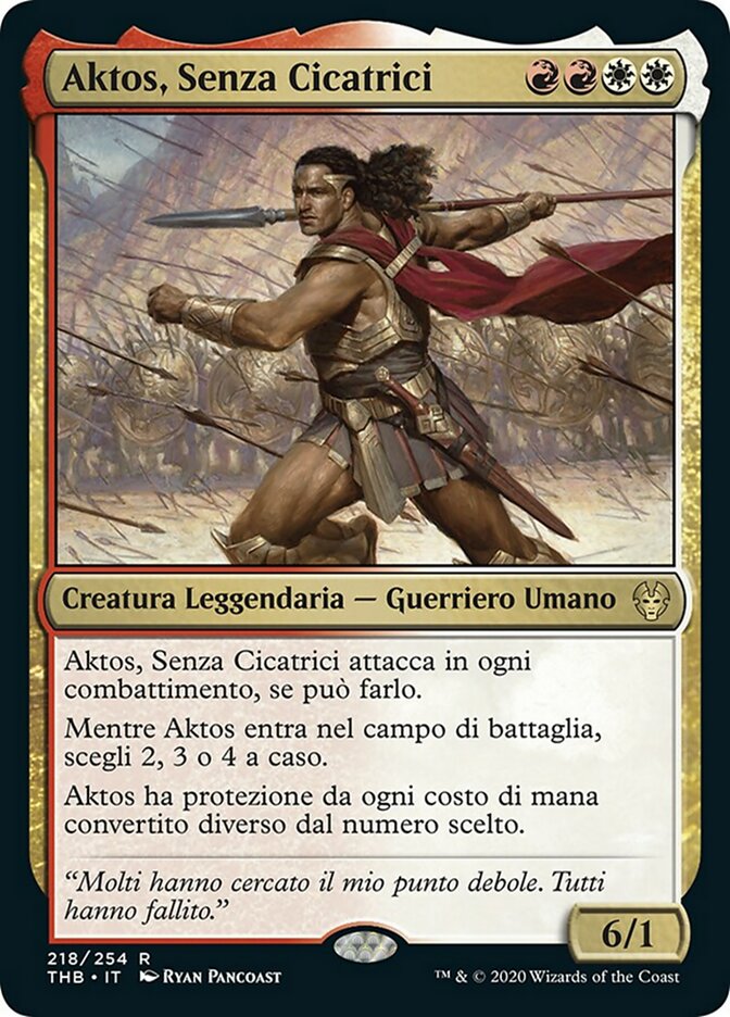 Aktos, Senza Cicatrici (Haktos the Unscarred) · Theros Beyond Death (THB)  #218 · Scryfall Magic The Gathering Search