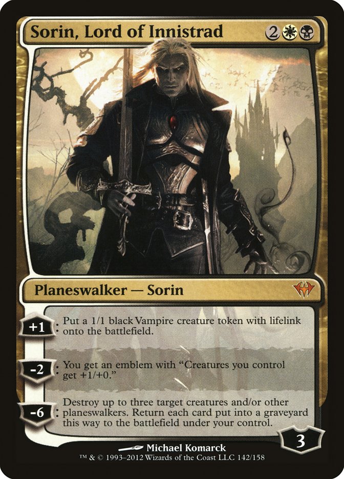 Sorin, Lord of Innistrad (Dark Ascension #142)