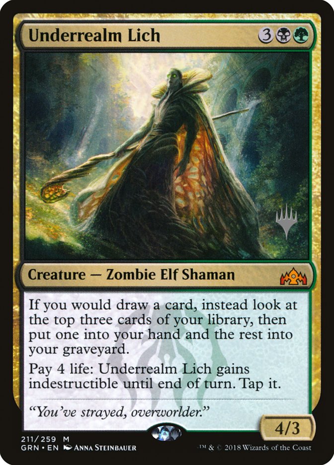 Underrealm Lich (Guilds of Ravnica Promos #211p)
