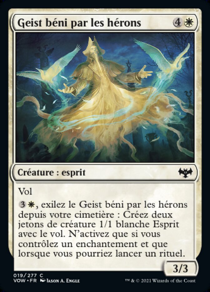 Geist béni par les hérons