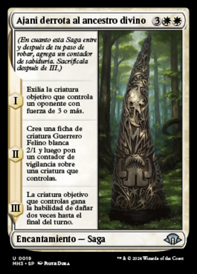 Ajani derrota al ancestro divino