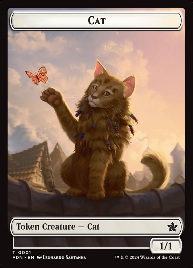 Cat · Foundations Tokens (TFDN) #1 · Scryfall Magic The Gathering Search