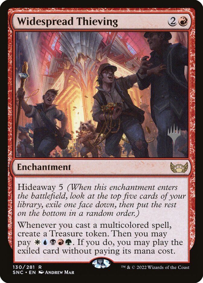 Widespread Thieving (Streets of New Capenna Promos #130p)