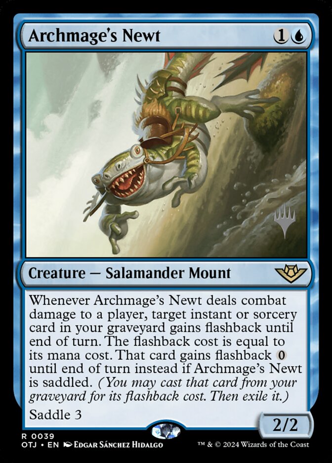 Archmage's Newt (Outlaws of Thunder Junction Promos #39p)