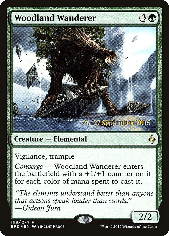 Woodland Wanderer (Battle for Zendikar Promos #198s)