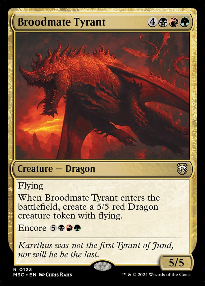 Broodmate Tyrant (Modern Horizons 3 Commander #123)