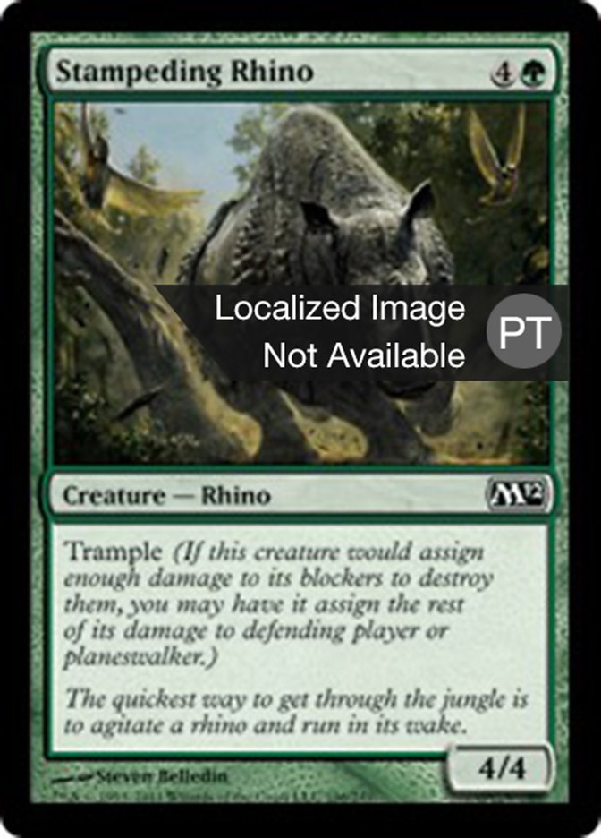 Stampeding Rhino (Magic 2012 #196)