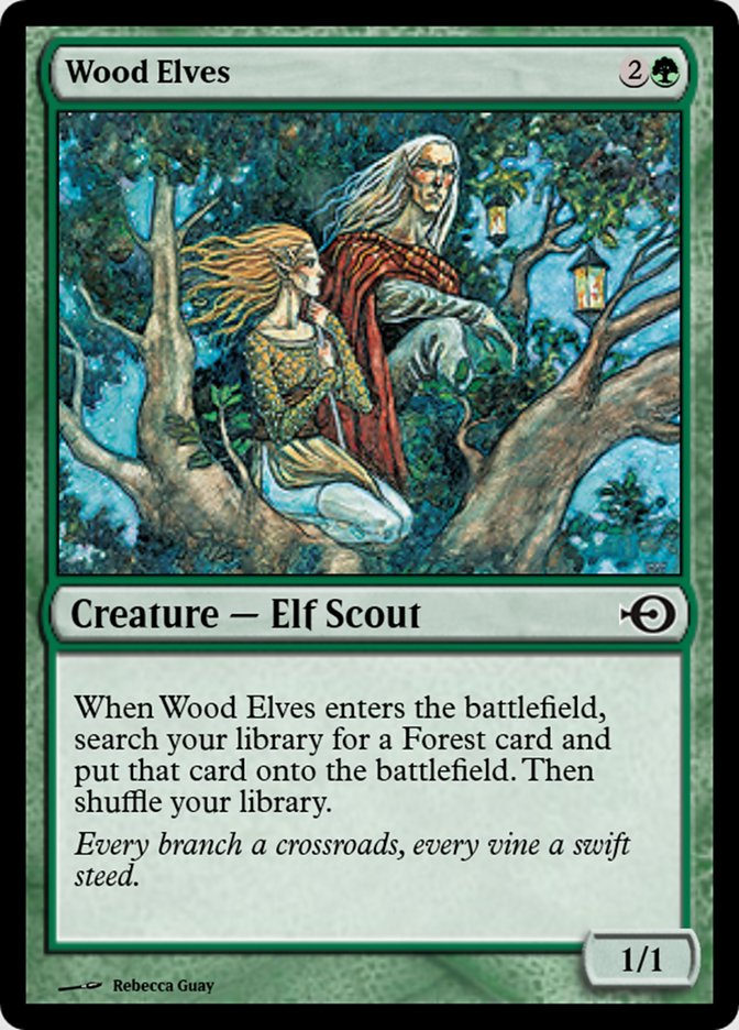 Wood Elves (Magic Online Promos #36094)