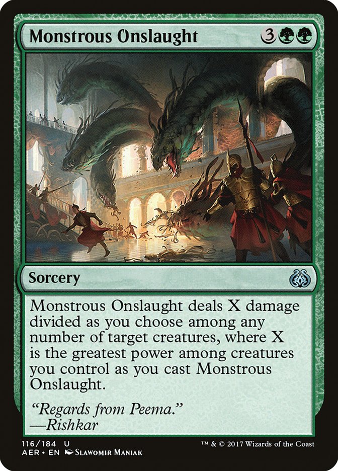 Monstrous Onslaught (Aether Revolt #116)