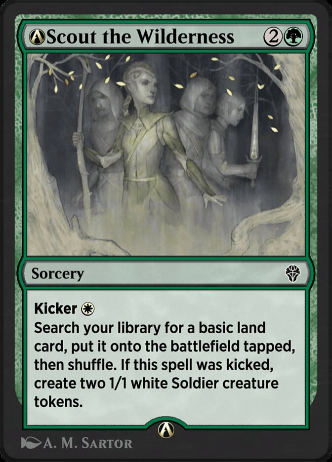 A-Scout the Wilderness (Dominaria United #A-176)