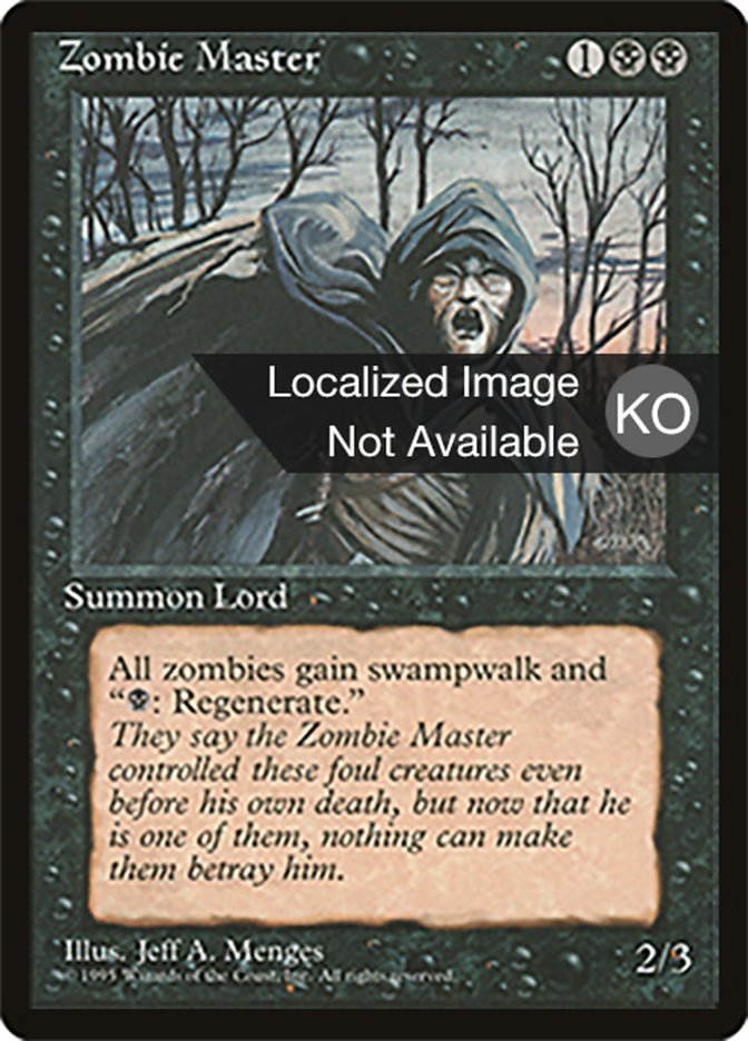 Zombie Master (Fourth Edition Foreign Black Border #174)