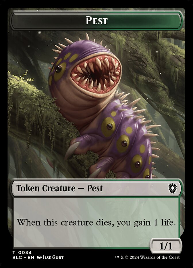 Pest (Bloomburrow Commander Tokens #34)