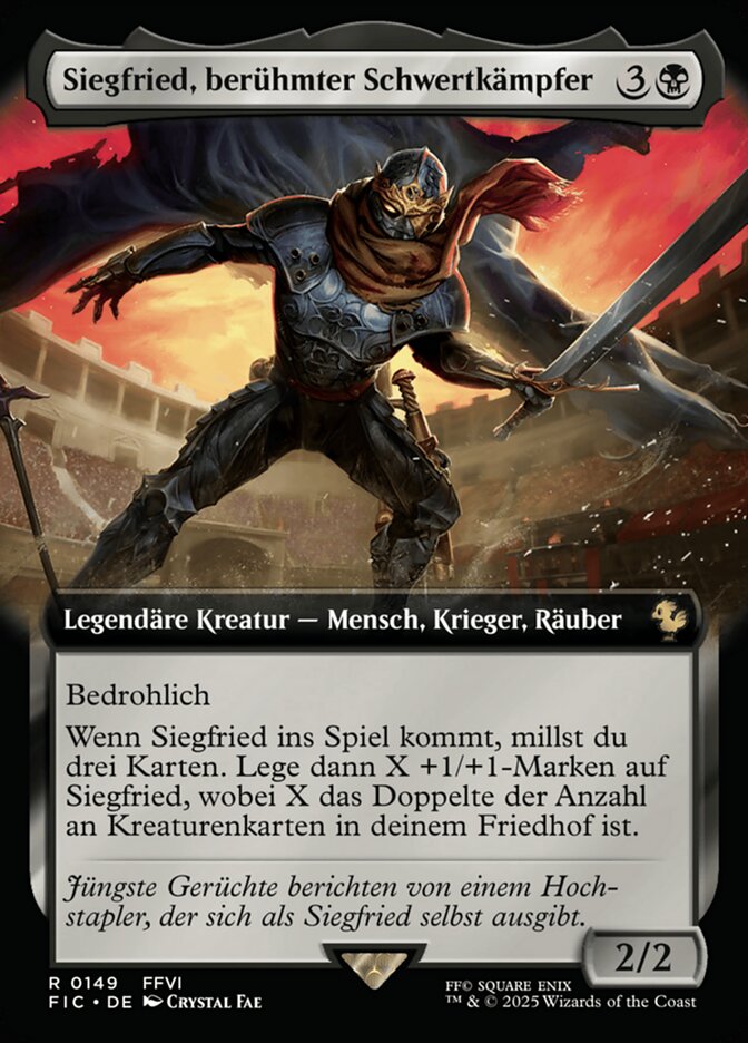 Siegfried, berühmter Schwertkämpfer