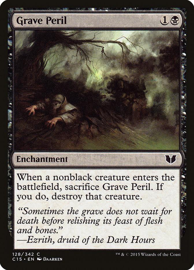 Grave Peril · Commander 2015 (C15) #128 · Scryfall Magic The Gathering ...