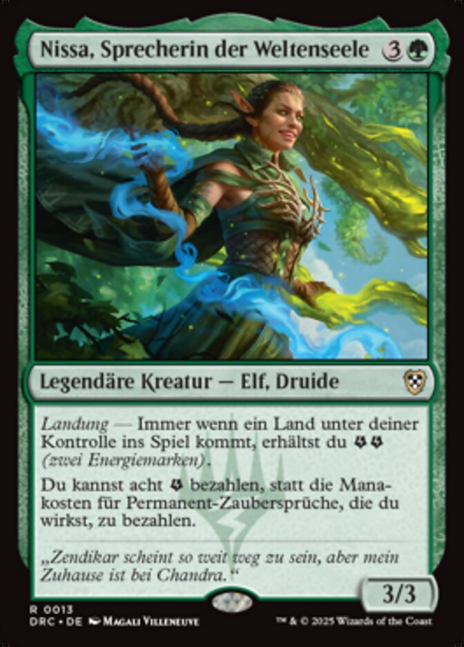 Nissa, Sprecherin der Weltenseele