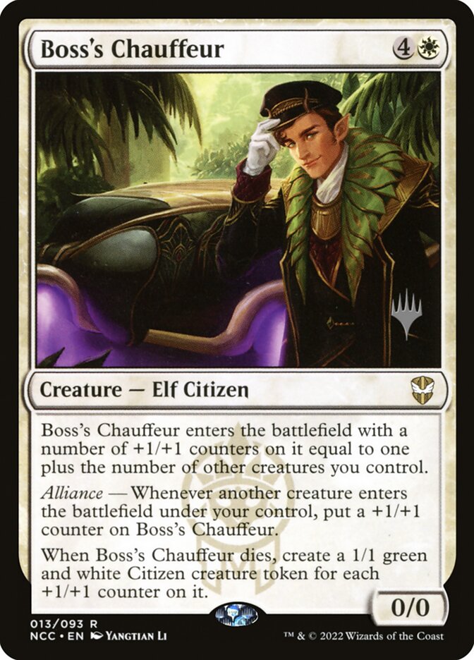 Boss's Chauffeur (New Capenna Commander Promos #13p)