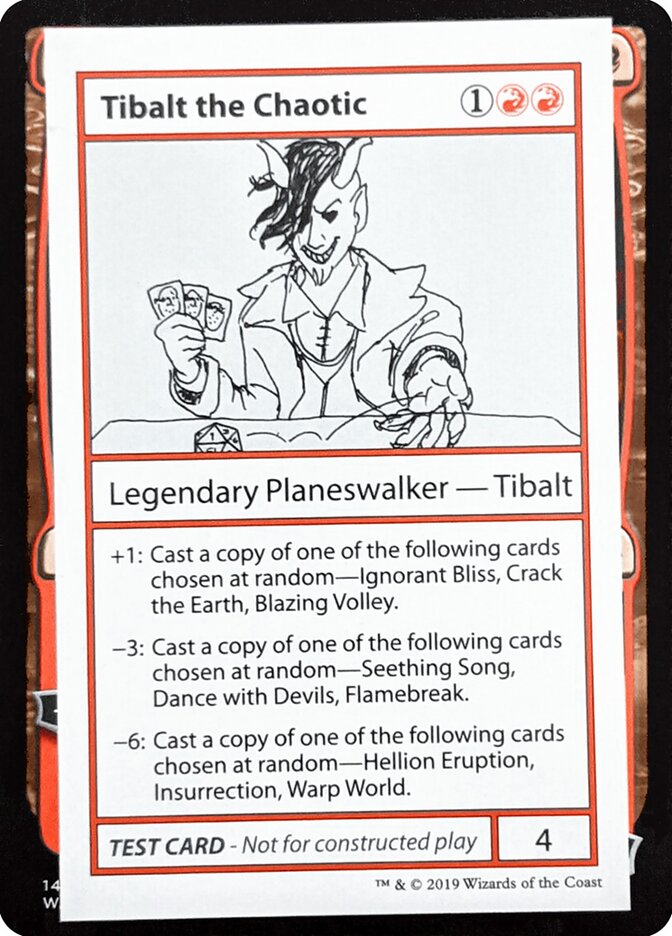 Tibalt the Chaotic (Mystery Booster Playtest Cards 2021 #66)