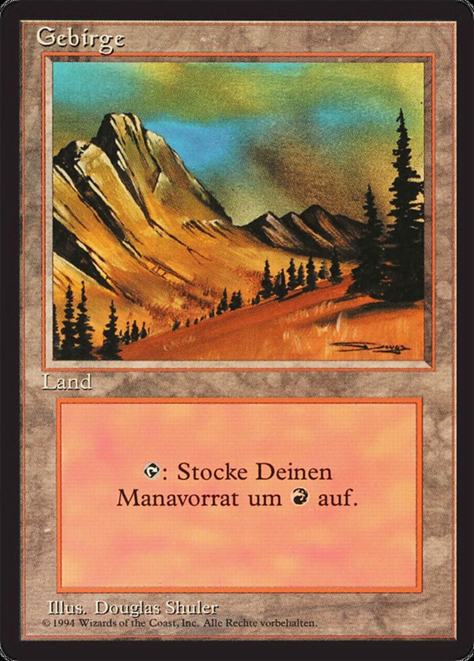 Mountain (Foreign Black Border #303)